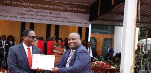 left- President Lazarus Chakwera, right- Bernard Masi 